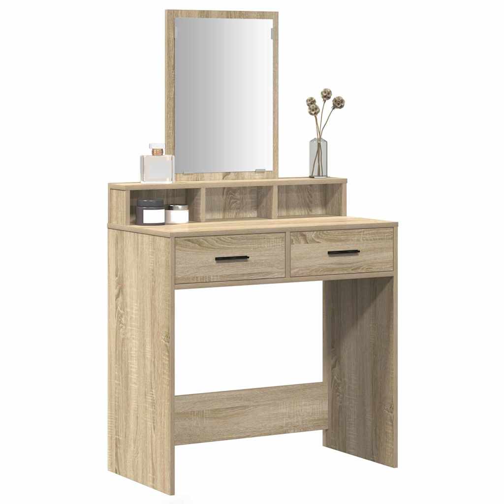 vidaXL Kaptafel met lades in Sonoma eiken - 79x41x140 cm