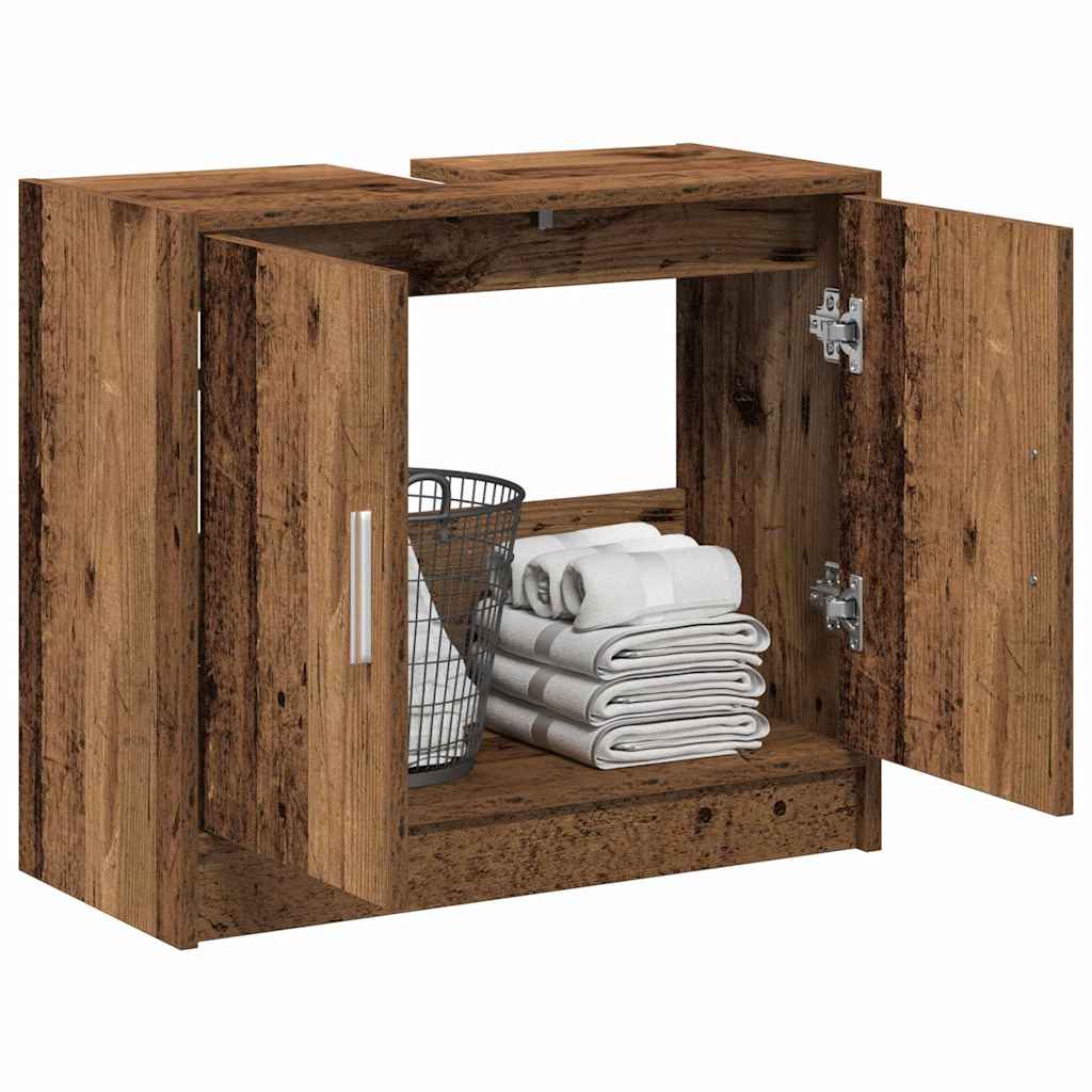 vidaXL Spoelkast Oud Hout 63x29x55 cm Gemengd Hout