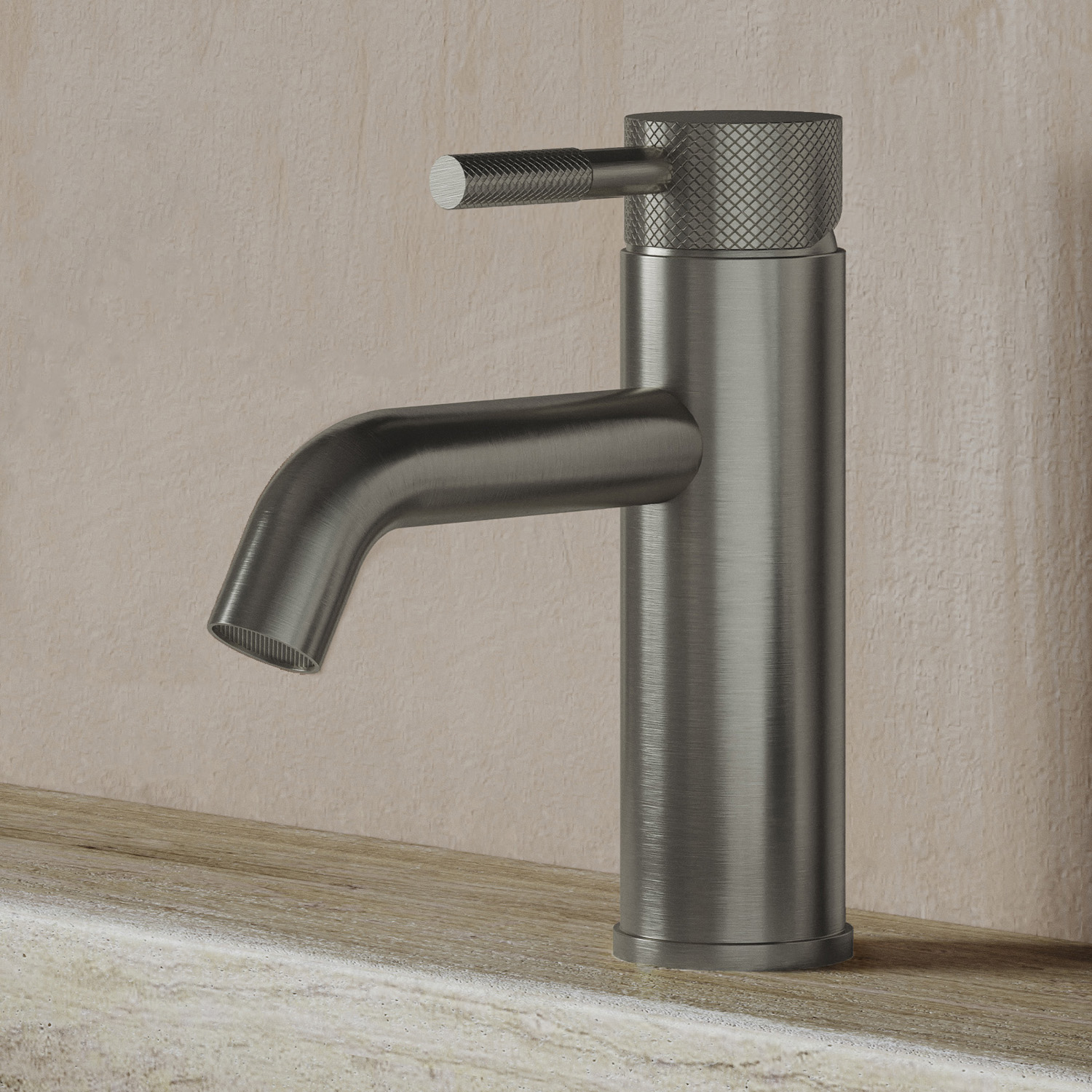 Saniclear Plus Curved wastafelkraan RVS