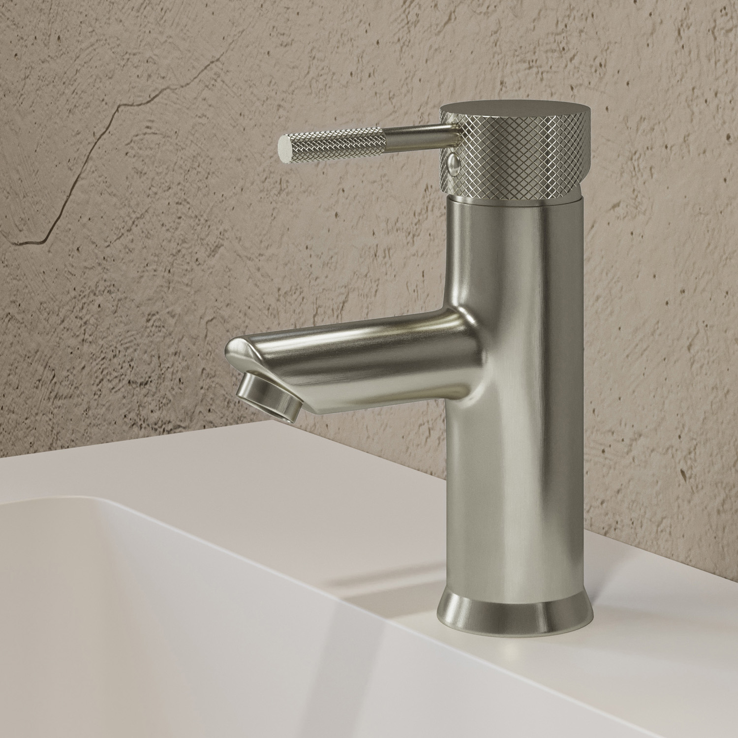 Saniclear Exclusive Curved wastafelkraan RVS
