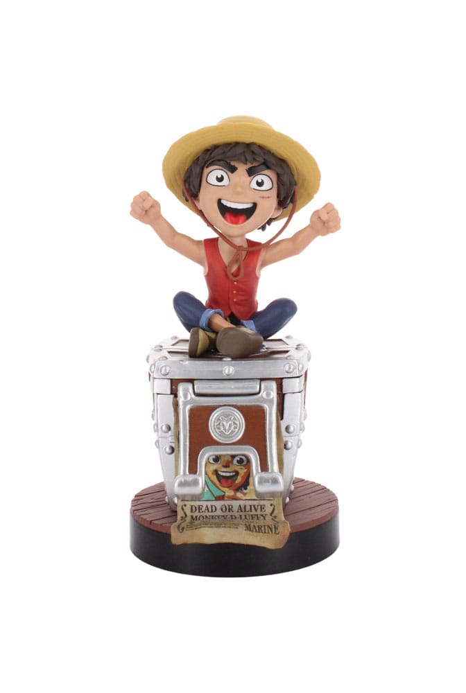 Exquisite Gaming One Piece Cable Guys Charging Stand Luffy Wanted Poster 21 cm