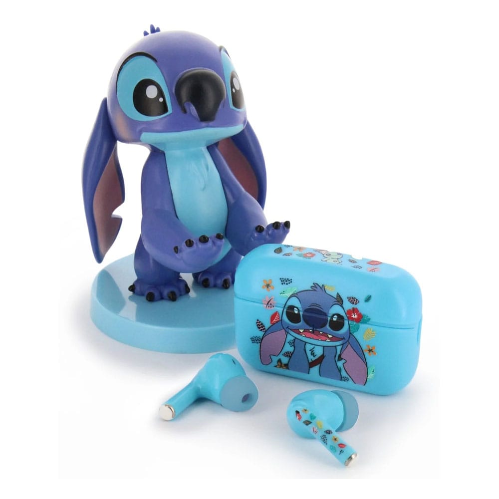 Exquisite Gaming Lilo & Stitch Holdems Mini Holder & Wireless Headphones Stitch Design 2 mit TWS Buds Pro 10 cm