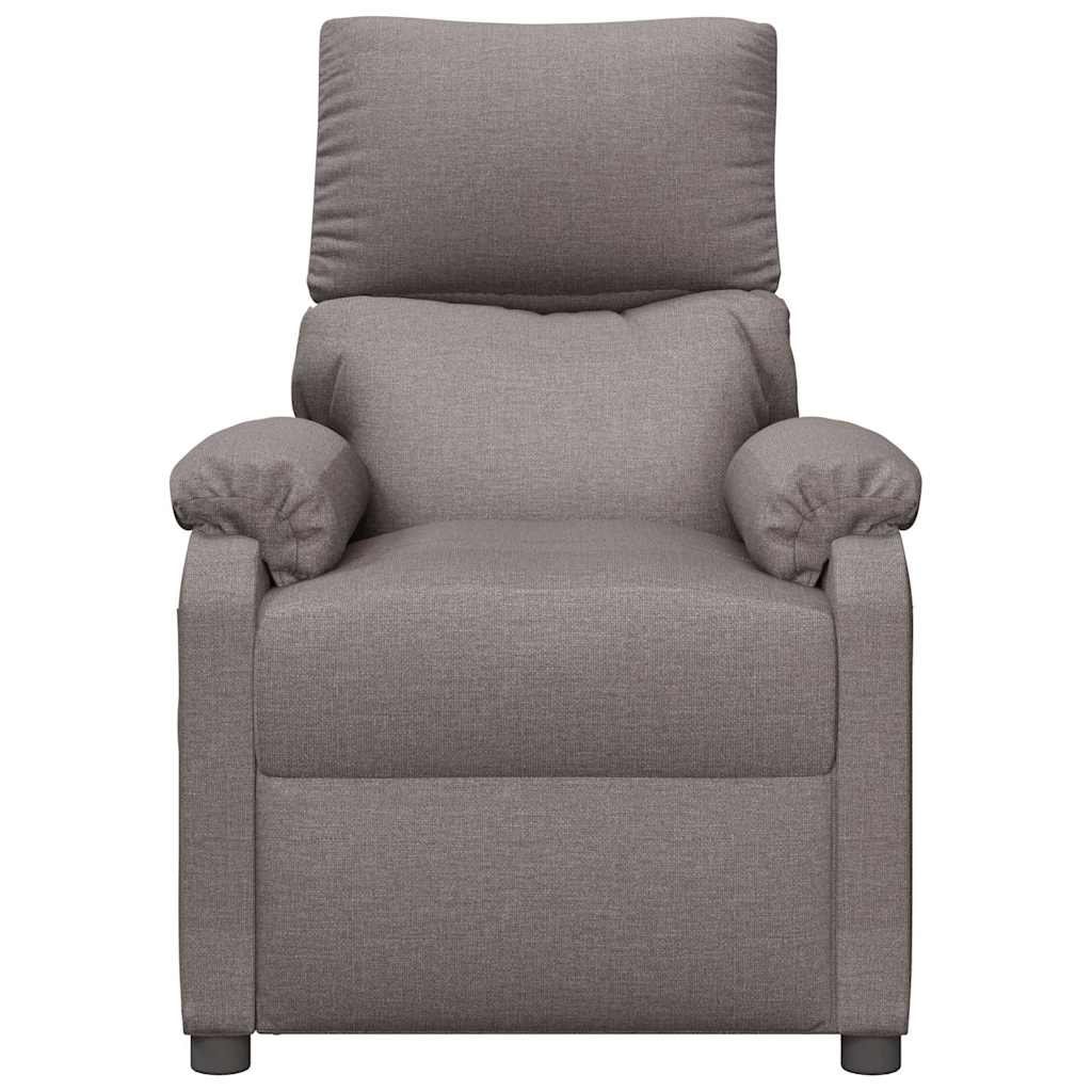 vidaXL Massagestoel stof taupe