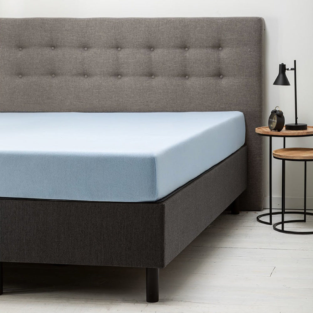 Fresh and Co Hoeslaken Comfort Jersey Lichtblauw 190x200 Cm Gezien Op TV & Ademend  - 