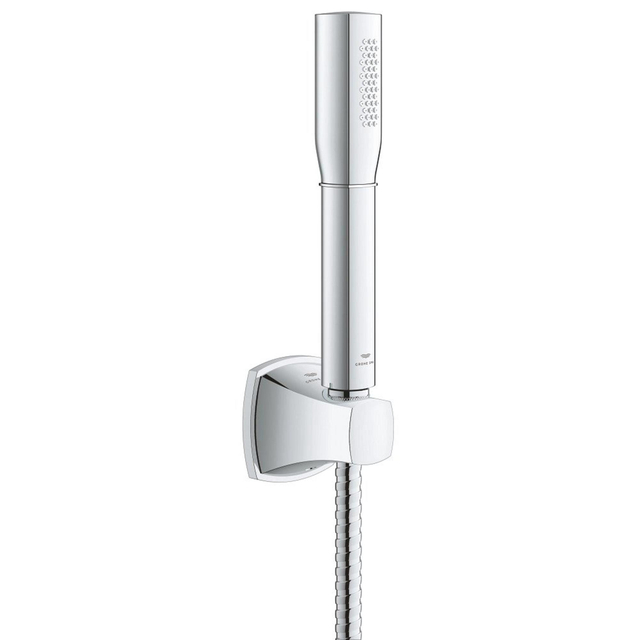 Grohe Grandera Stick Handdoucheset - 1 straalsoort - staaf - met houder - metalen slang - 150cm - chroom 26901000