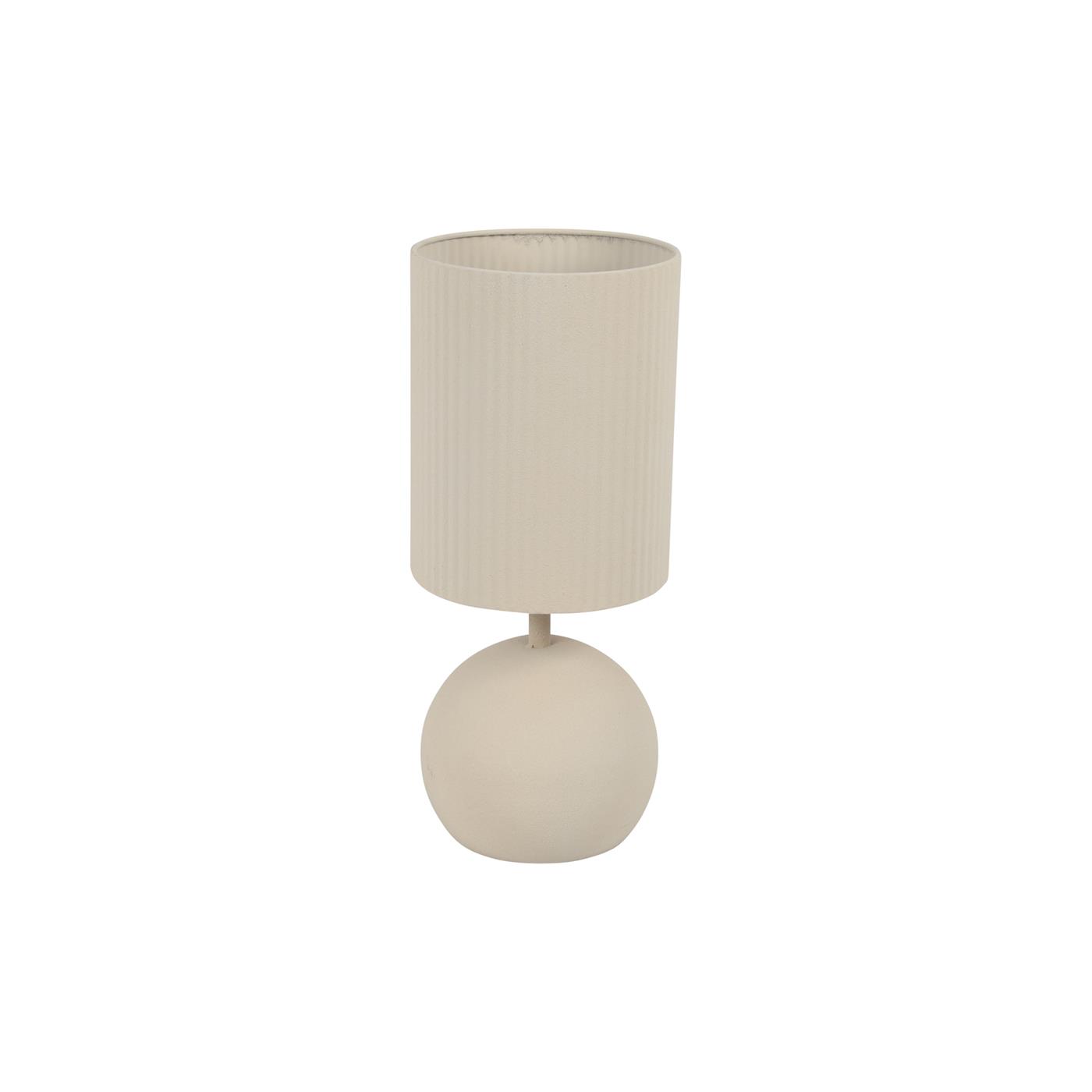 Countryfield Tafellamp Saris S crème Ø19xH45cm