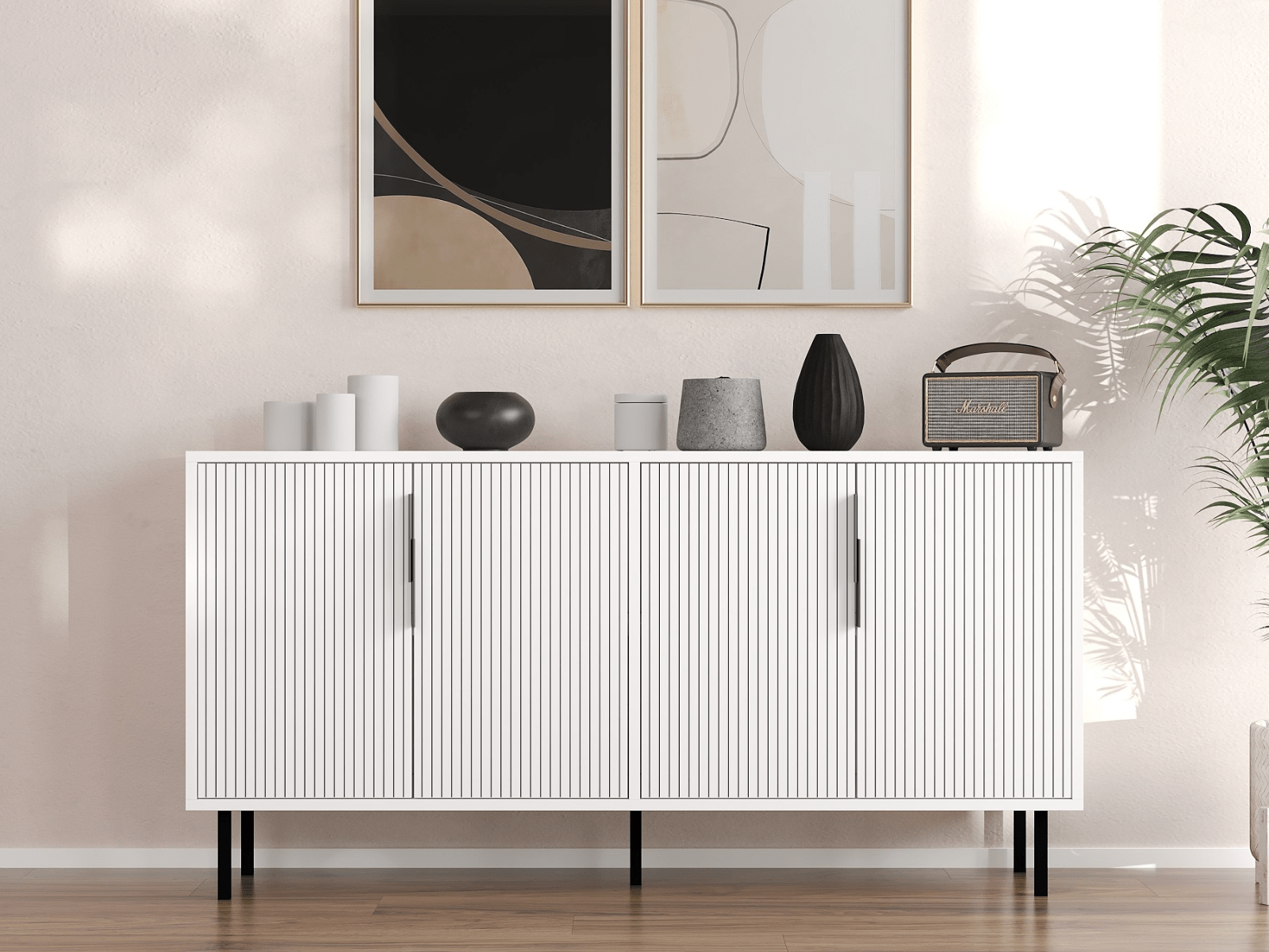 Mobistoxx Dressoir CLARO 4 deuren wit