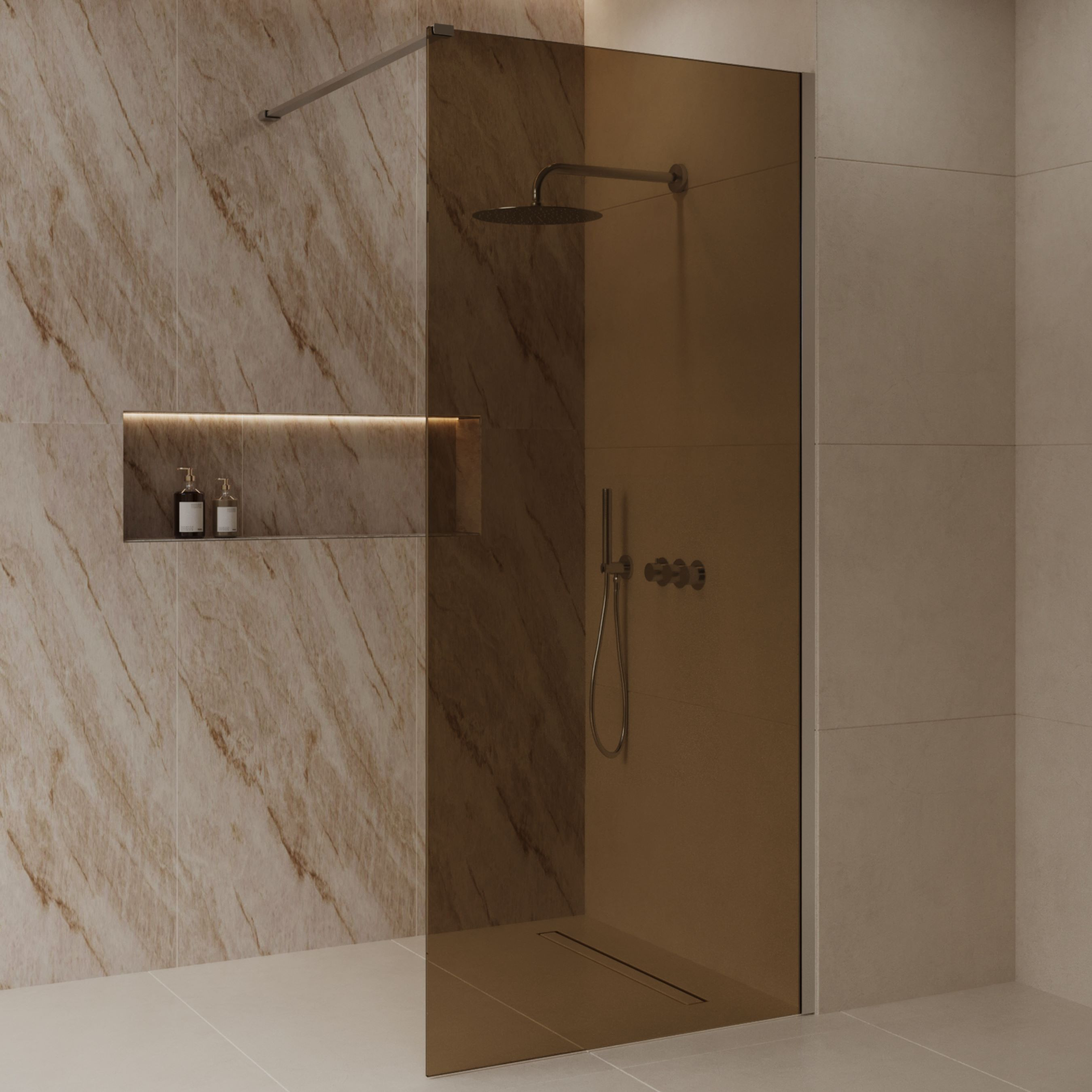 Best Design Inloopdouche Best-Design Dalis 90x200 cm Ore Amber
