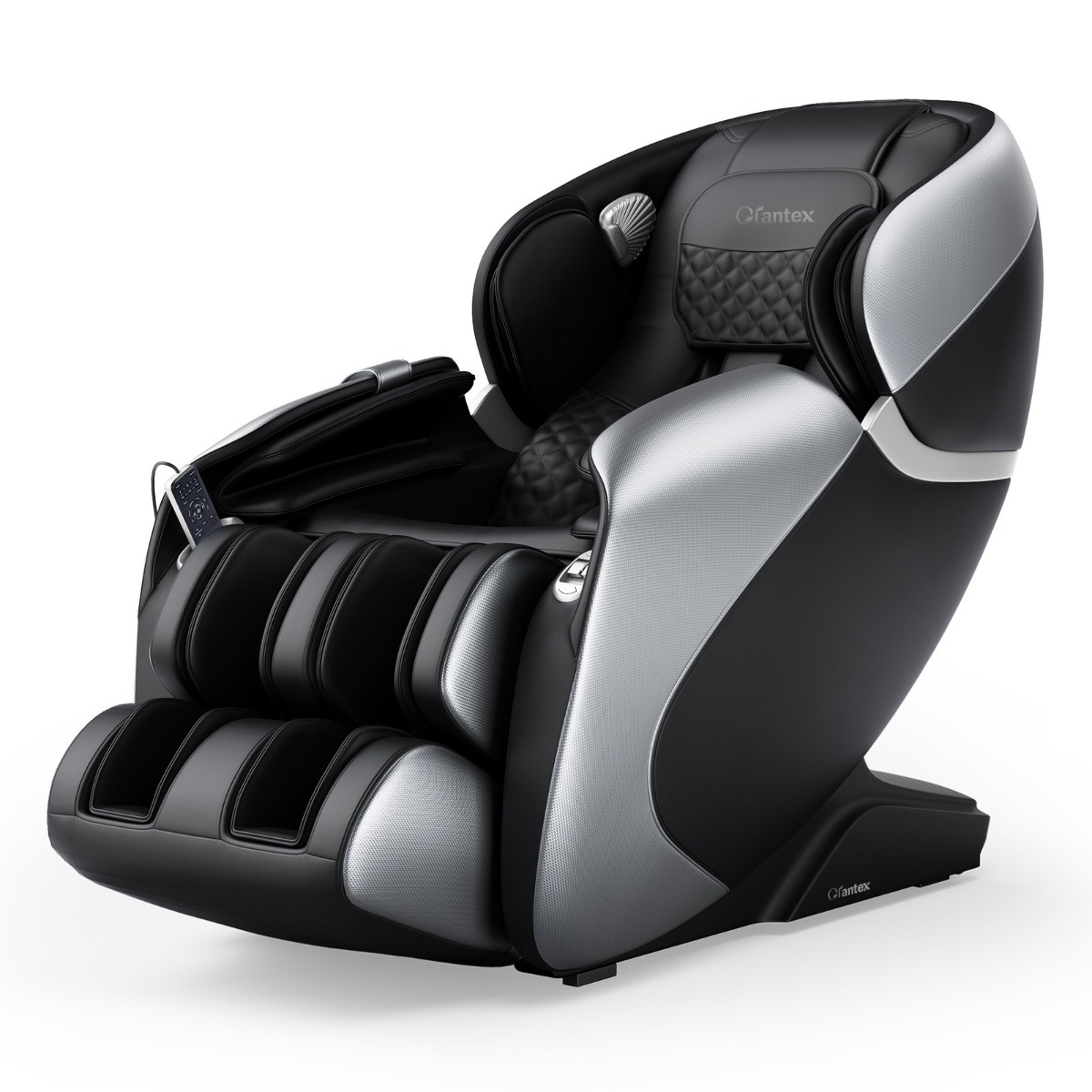 Costway Volledige Lichaamsmassagesofa Zero Gravity SL Track Massagestoel met Luchtcompressie en Verwarming Zwart