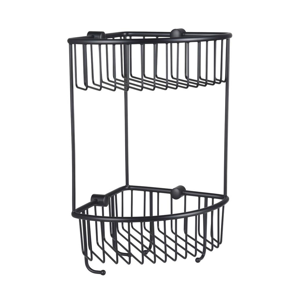 Eastbrook Solid messing doucherek dubbel hoek zwart mat