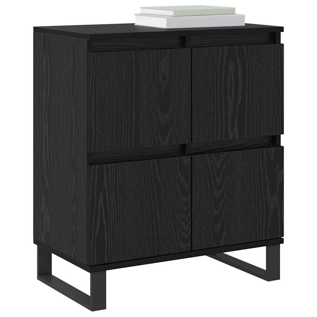 vidaXL Dressoir Zwart 60 x 35 x 70 cm Bewerkt hout