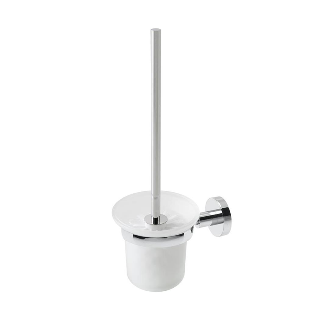 Eastbrook Genoa messing glazen toiletborstelhouder chroom