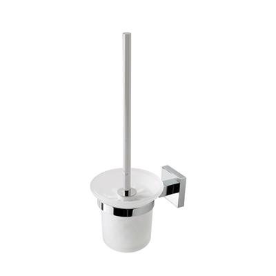 Eastbrook Rimini messing glazen toiletborstelhouder chroom