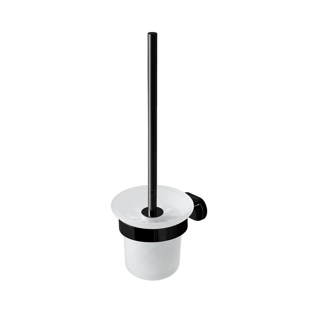 Eastbrook Salerno messing toiletborstelhouder zwart mat