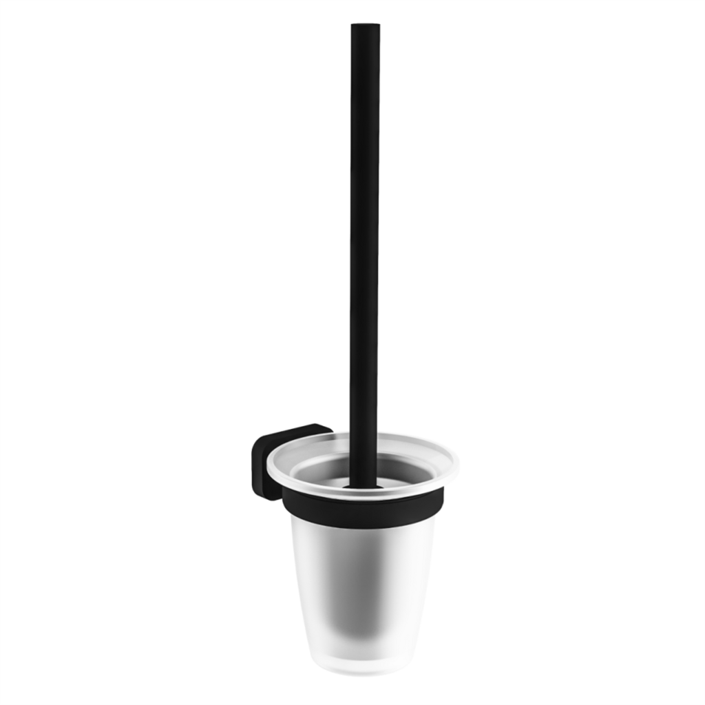 Eastbrook Asti messing toiletborstelhouder zwart mat