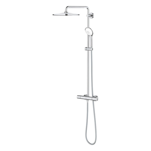 Grohe Euphoria Regendoucheset Opbouw - hoofddouche 31cm - handdouche rond - thermostatisch - chroom 26723000