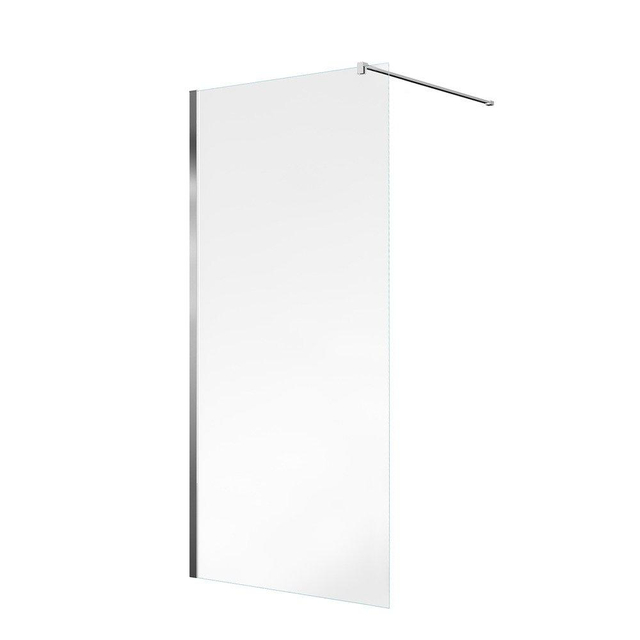 Adema ACTIE inloopdouche 100x200cm - 8mm - veiligheidsglas - anti kalk - profielset inkortbaar - chroom SW1428207