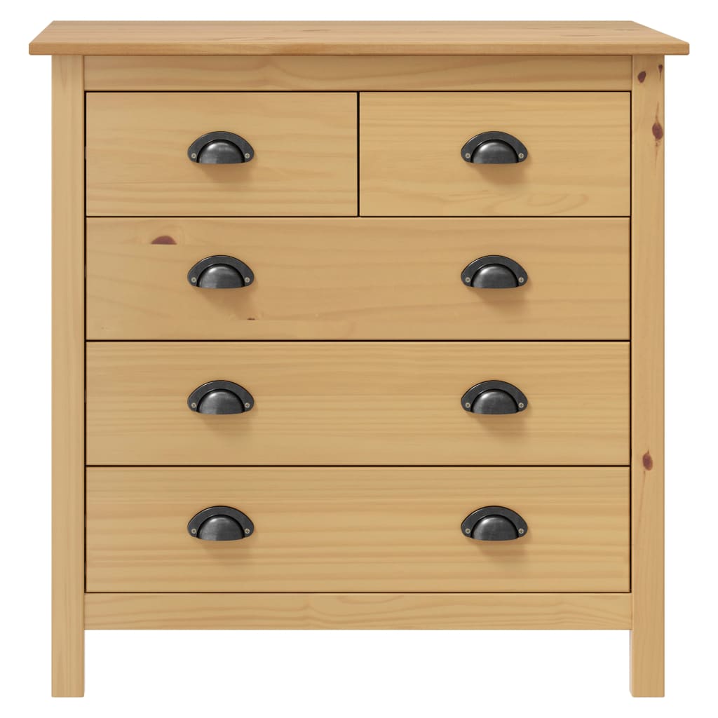 vidaXL Dressoir Hill 79x40x80 cm massief grenenhout