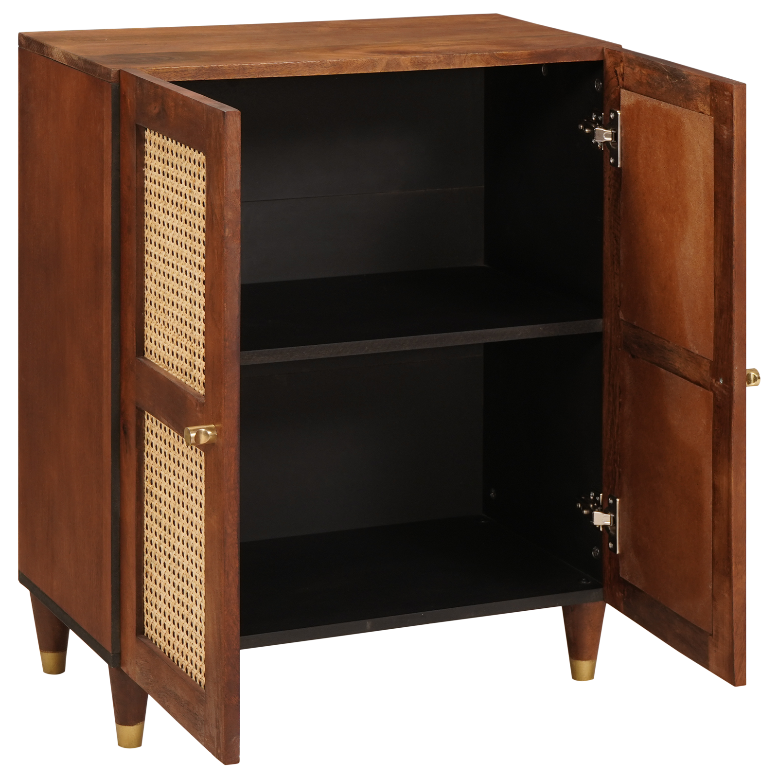 vidaXL Dressoir Bruin 60 x 33.5 x 75 cm massief mangohout