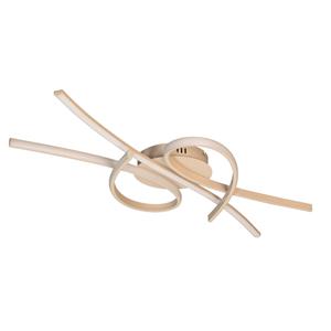 FISCHER & HONSEL LED-Deckenlampe Biba, sandfarben, L&auml;nge 100 cm, Metall, CCT