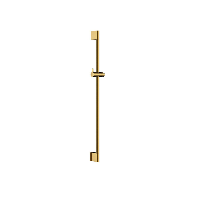 Hotbath Glijstang - 90cm - geïntegreerde waterinlaat - rond - PVD - Geborsteld Messing M305BBP