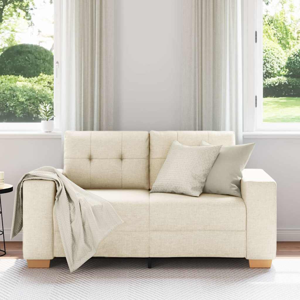 vidaXL Loveseat Bank Linnen 120 cm