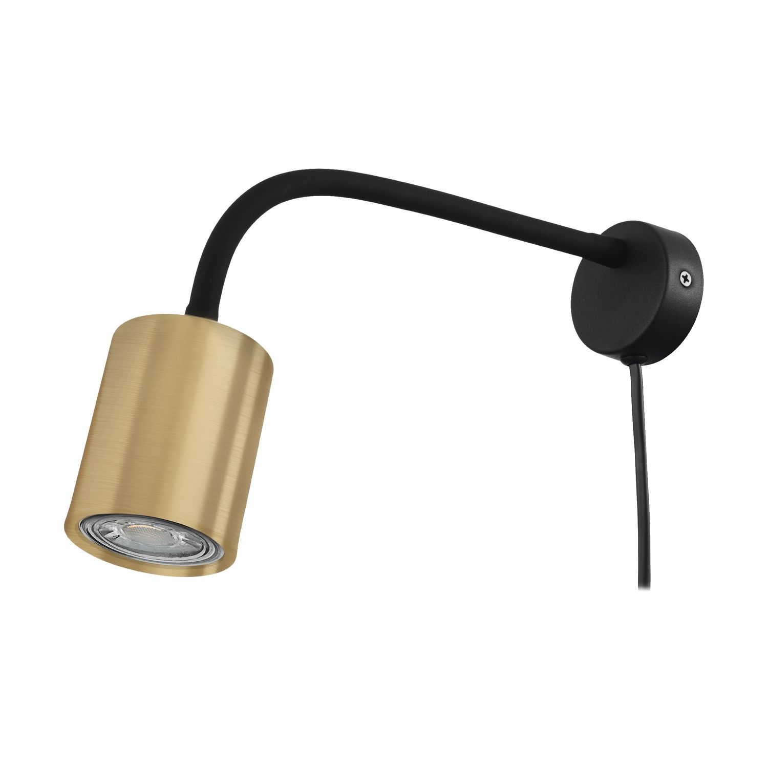 EGLO Wandlamp Portella Zwart Goud Gu10 5w