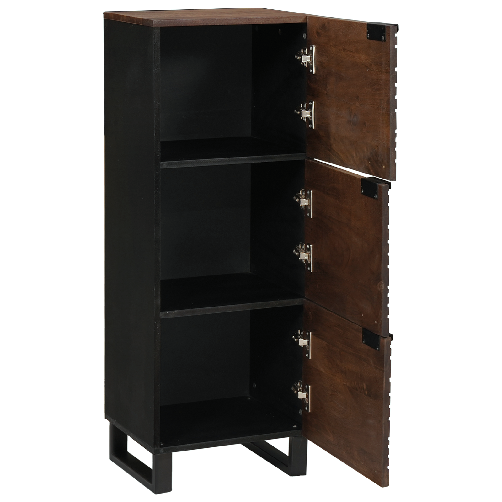 vidaXL Highboard Bruin 40 x 33 x 110 cm massief mangohout