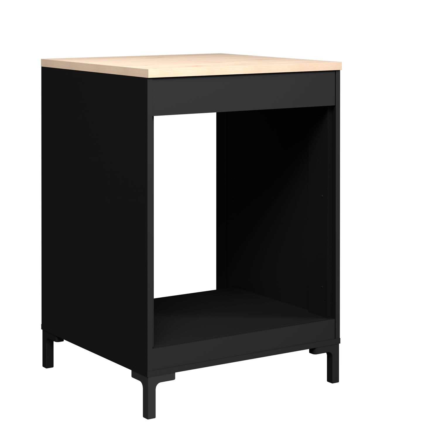 Parisot Onyx Kast Voor Oven Zwart 63,4x90x60 Cm
