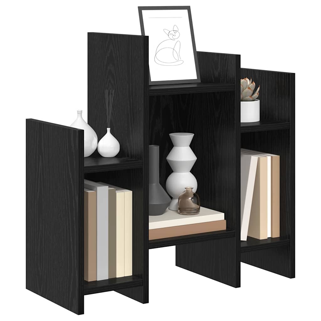 vidaXL Bijzetkast Zwart eiken 60 x 26 x 60 cm Bewerkt hout