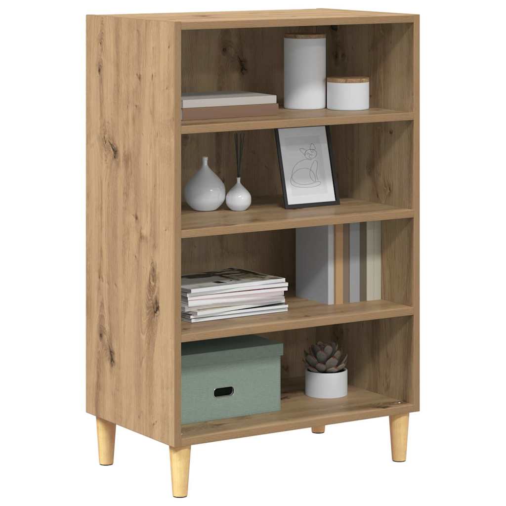 vidaXL Dressoir artisanaal eikenkleurig 57 x 35 x 89.5 cm Bewerkt hout