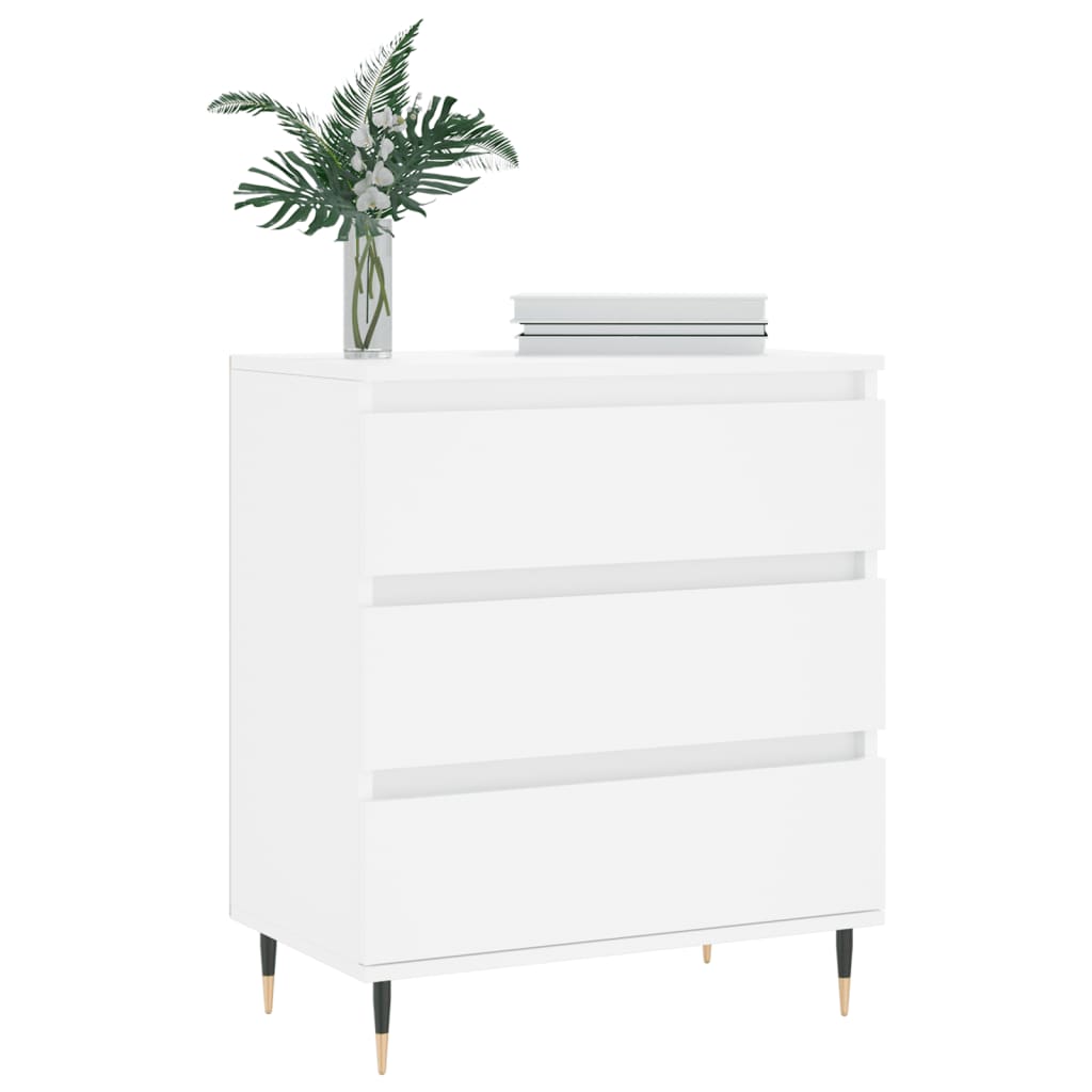 vidaXL Dressoir 60x35x70 cm bewerkt hout wit