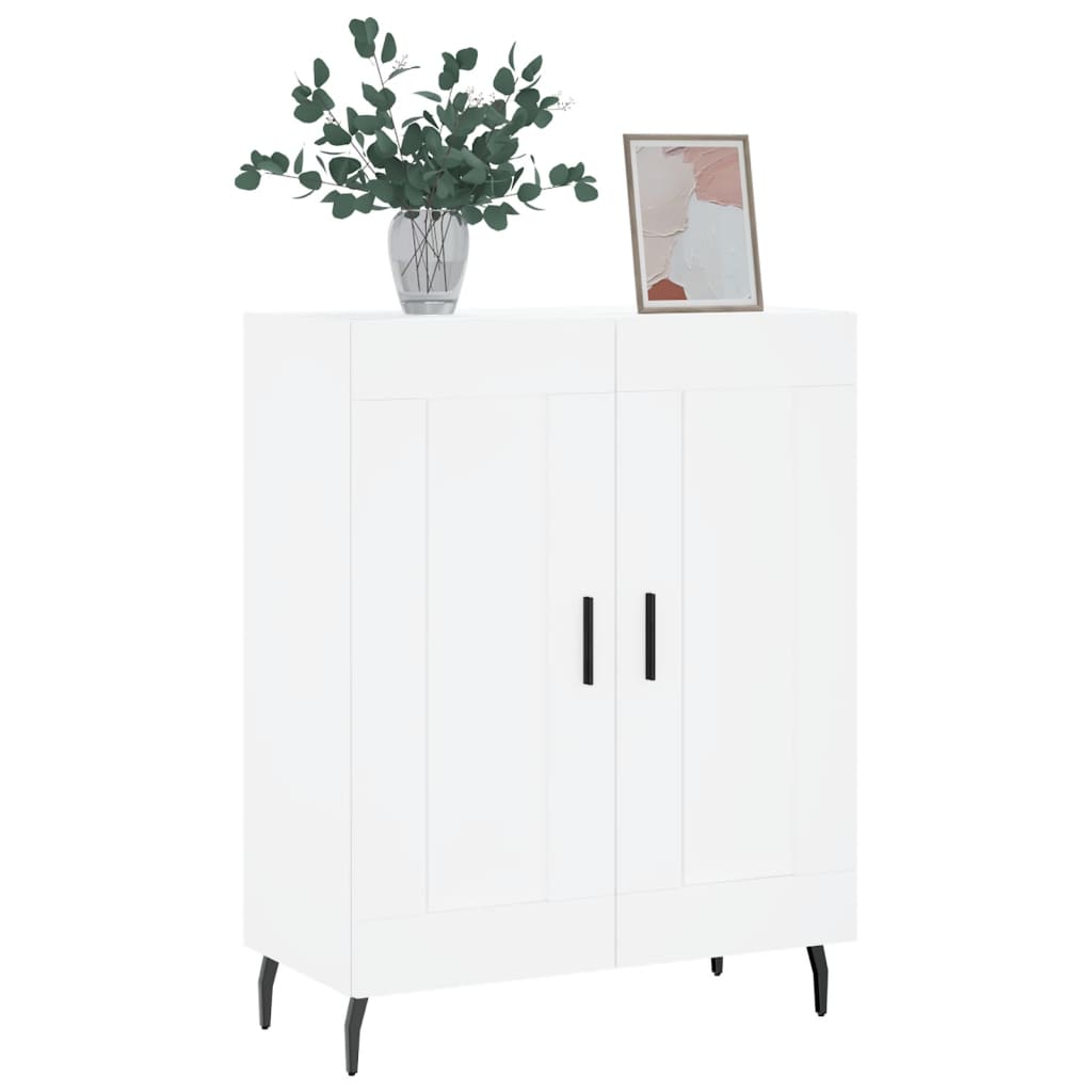 vidaXL Dressoir 69,5x34x90 cm bewerkt hout wit