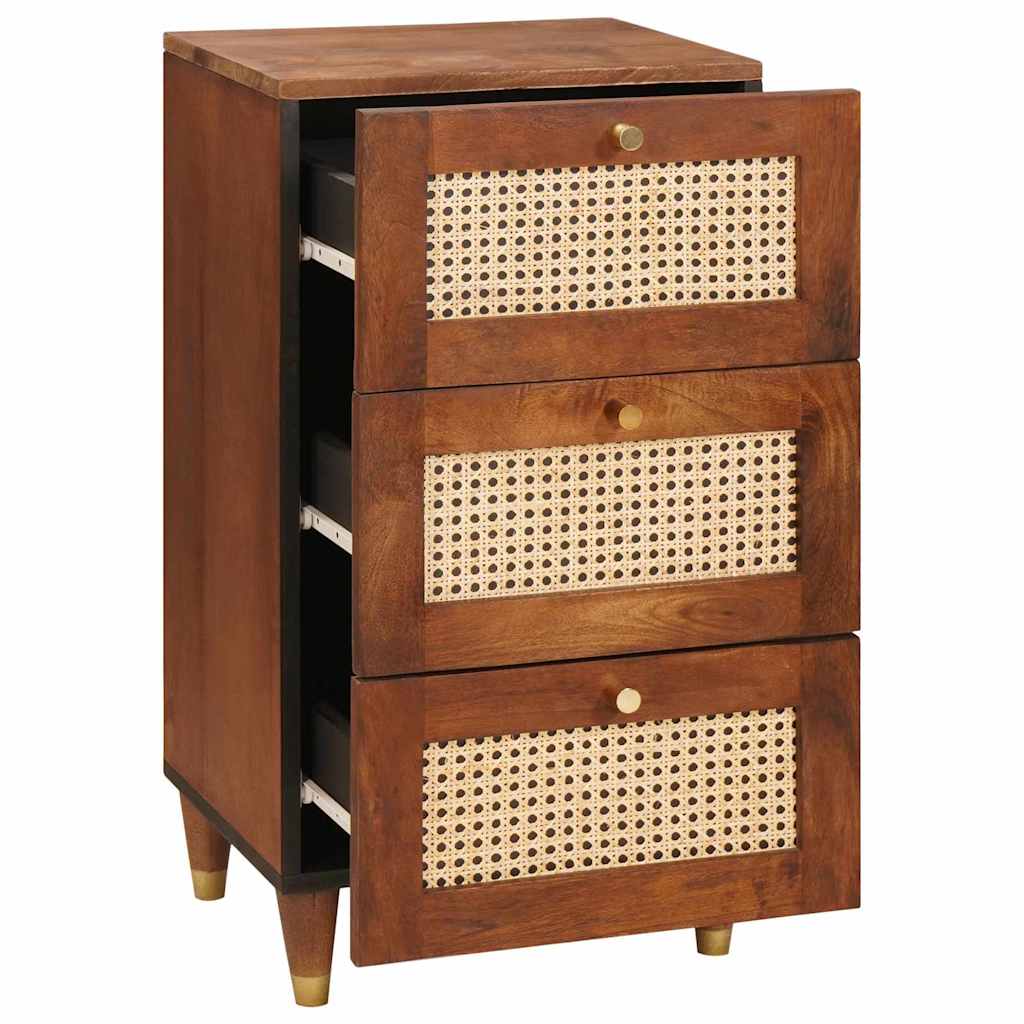 vidaXL Dressoir Bruin 40 x 33.5 x 75 cm Bamboe en massief mango hout