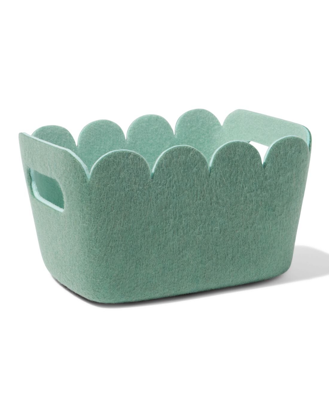 HEMA Mand 20x12cm Vilt Donkergroen