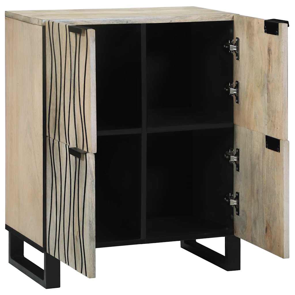 vidaXL Media-opslagkasten en rekken Wit en zwart 60 x 33.5 x 75 cm