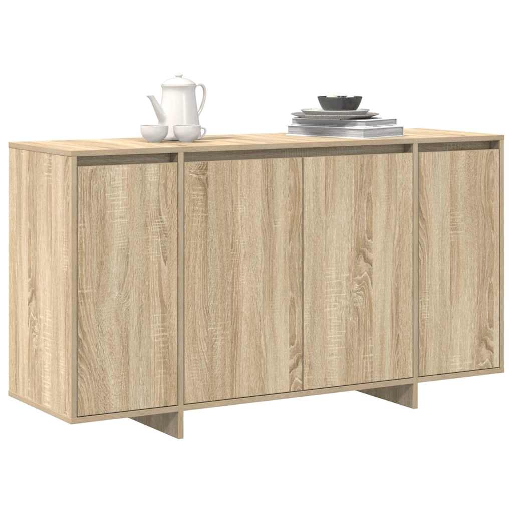 vidaXL Dressoir Sonoma eiken 135 x 41 x 69 cm Bewerkt hout