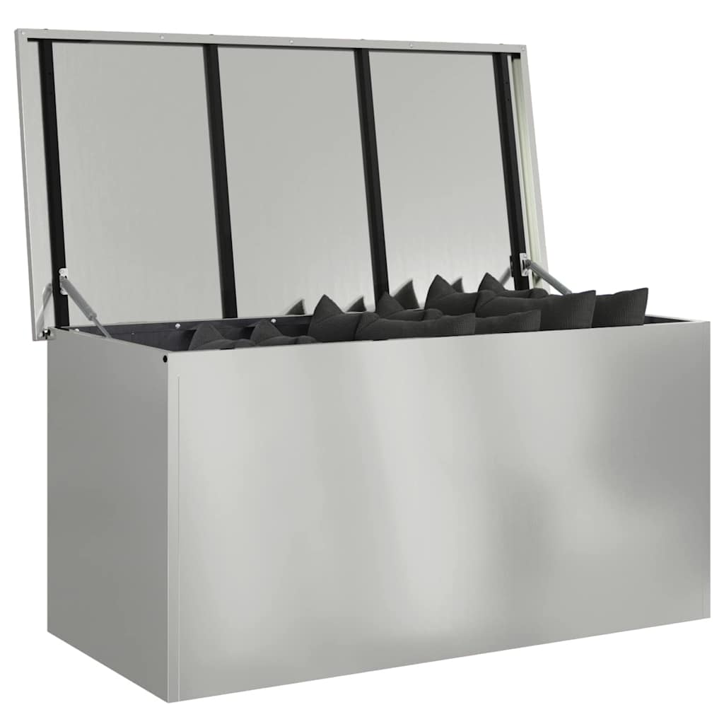 vidaXL Buitenopslagdoos Zilver 100 x 50.5 x 50 cm Gegalvaniseerd staal