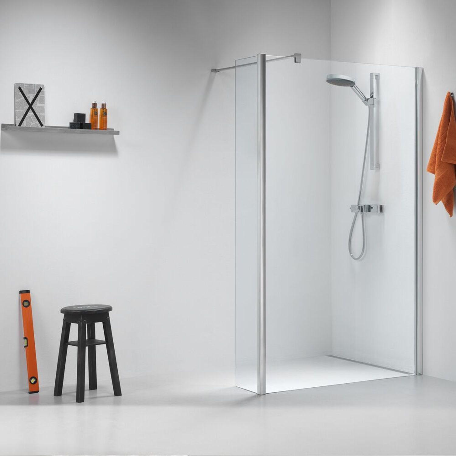 Sealskin Impact Inloopdouche Walk In Type A1 900x300mm Chroom/zilver Hoogglans |8mm Helder Veiligheidsglas