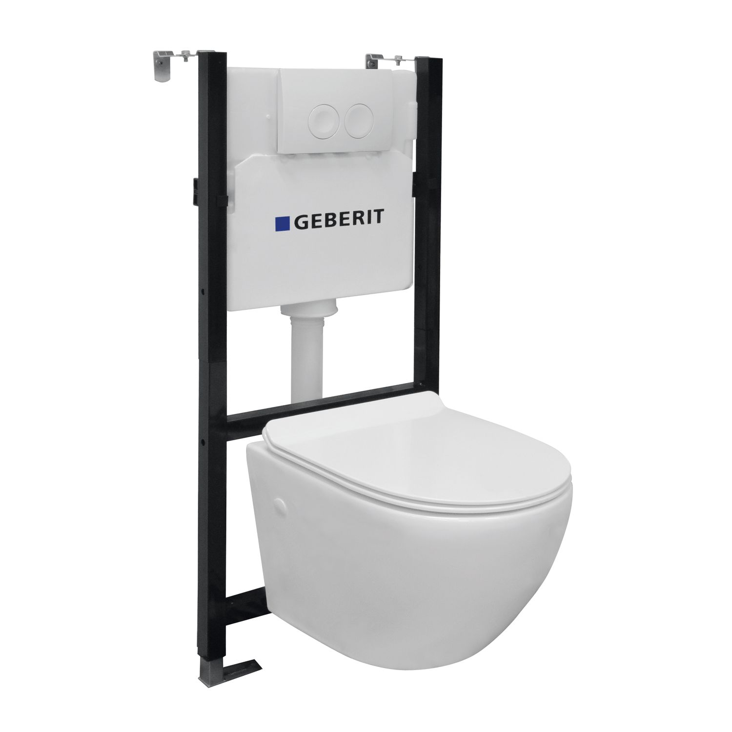 Van Marcke GO Van Marcke Inbouwreservoir Set Design | Geberit Spoeltechniek | Soft-close Toiletzitting | Randloos Toiletpot
