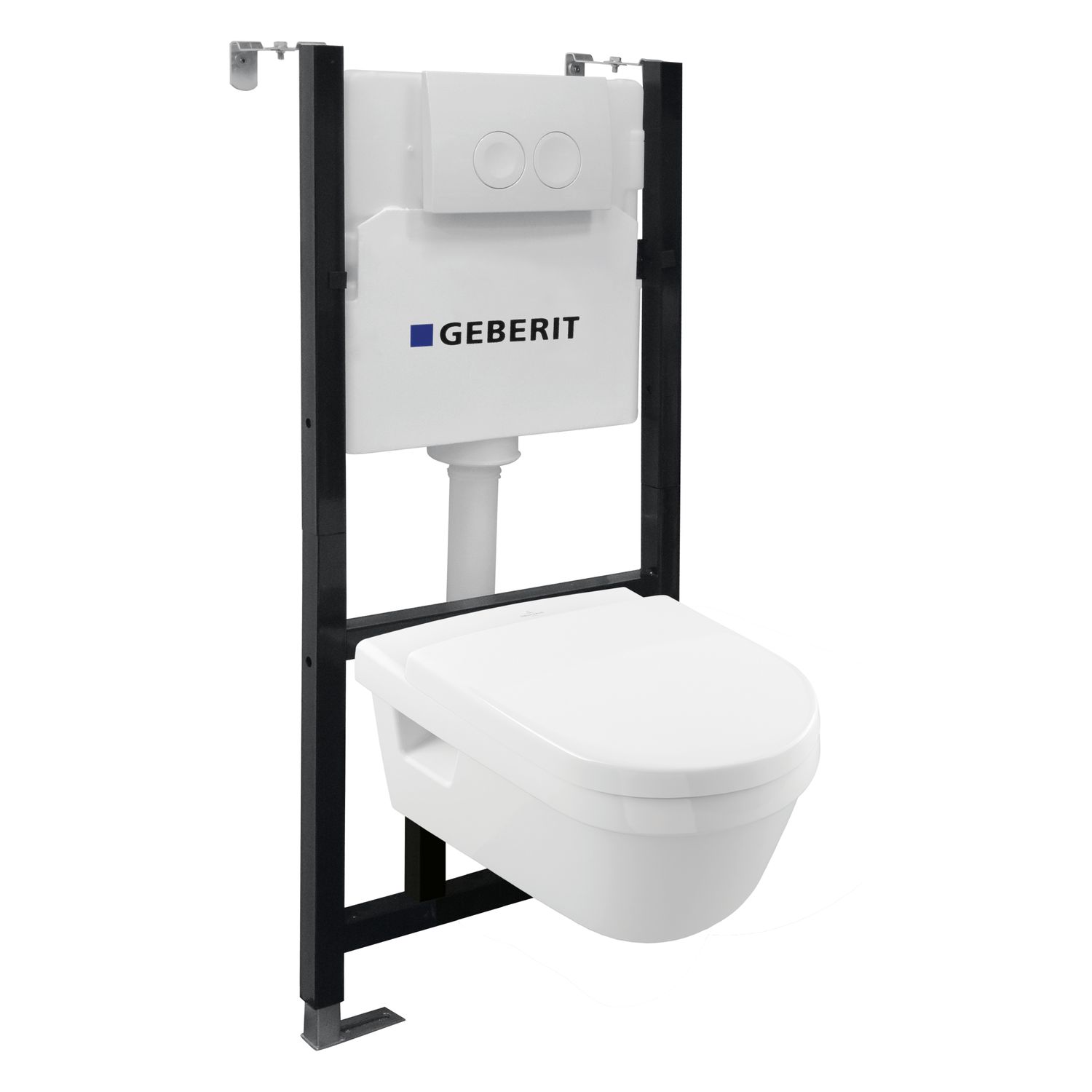 Villeroy & Boch Van Marcke Inbouwreservoir Set | Geberit Spoeltechniek I Soft-close Toiletzitting | Randloos Toiletpot