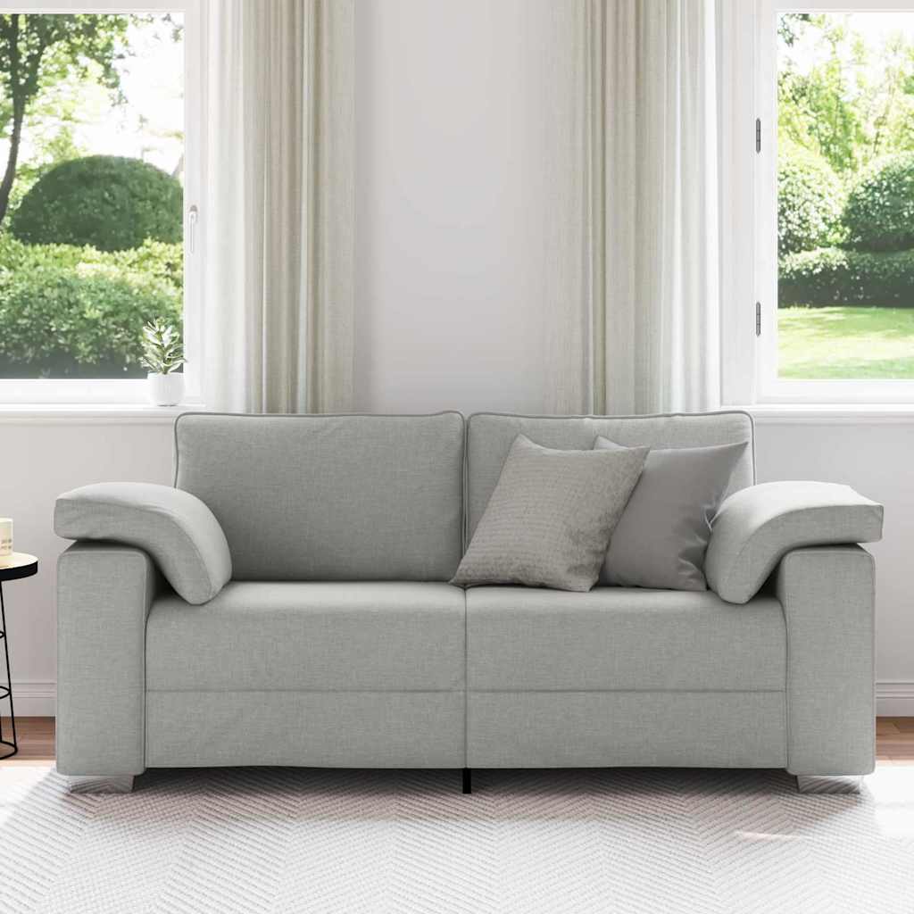 vidaXL Loveseat - Cloud Grijs, 140 cm Stof