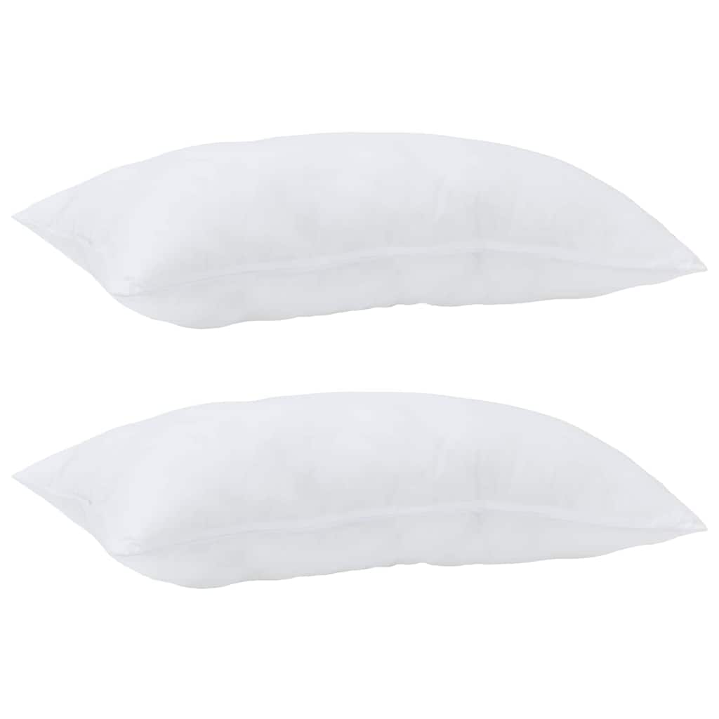 vidaXL Kussens 2 pcs Wit 105gsm 50% katoen en 50% polyester blend