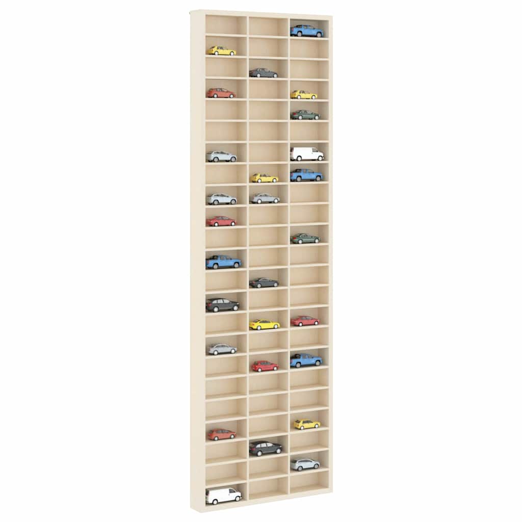 vidaXL Display Case met opslag Bruin 30 x 4.5 x 96 cm Bewerkt hout