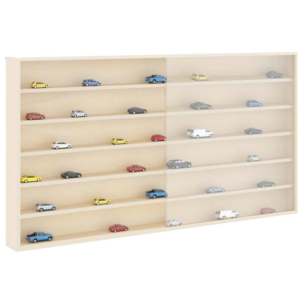 vidaXL Houten verzameldisplaycase Bruin 100 x 8,5 x 54 cm Multiplex