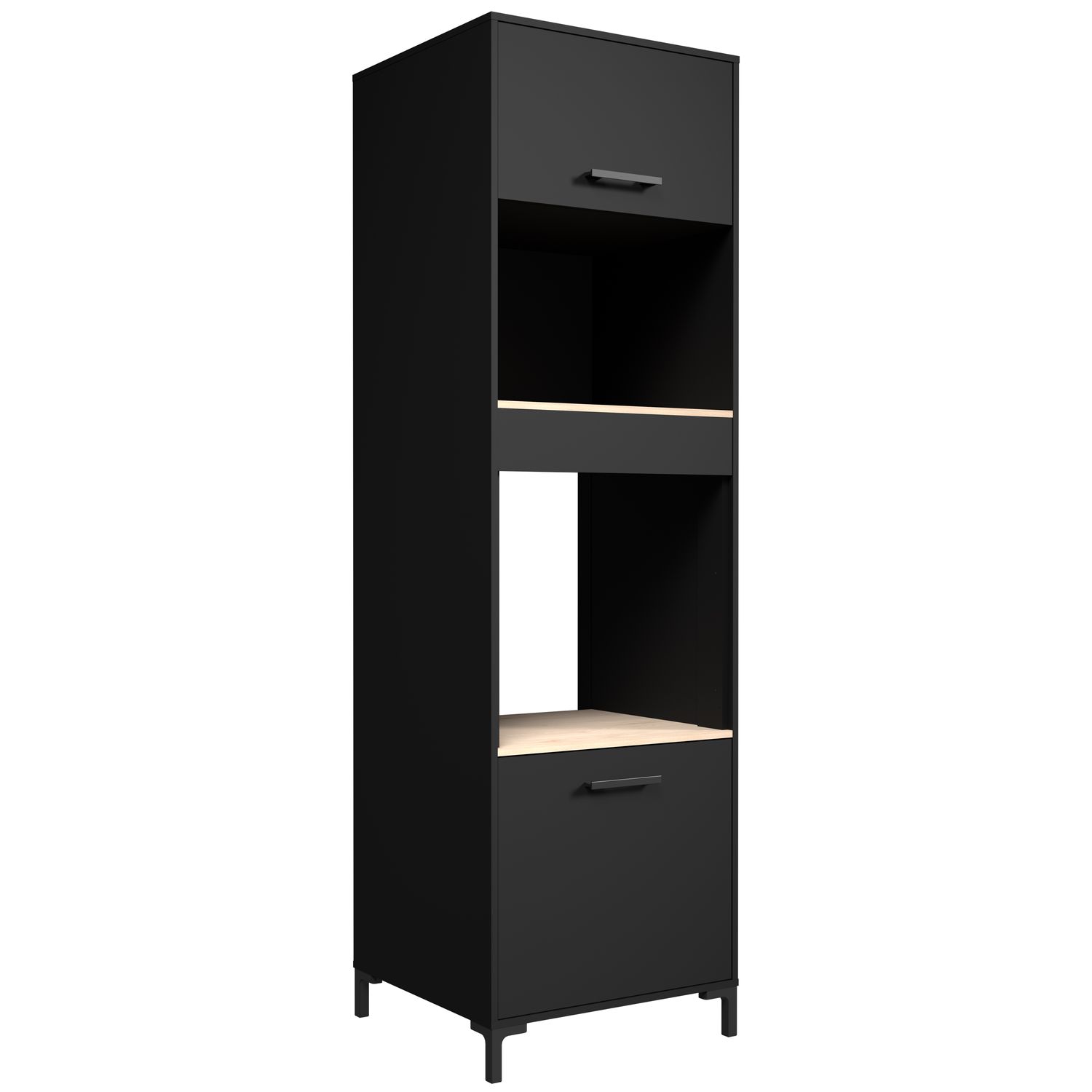 Parisot Onyx Onderkast Zwart 63,4x213x60 Cm