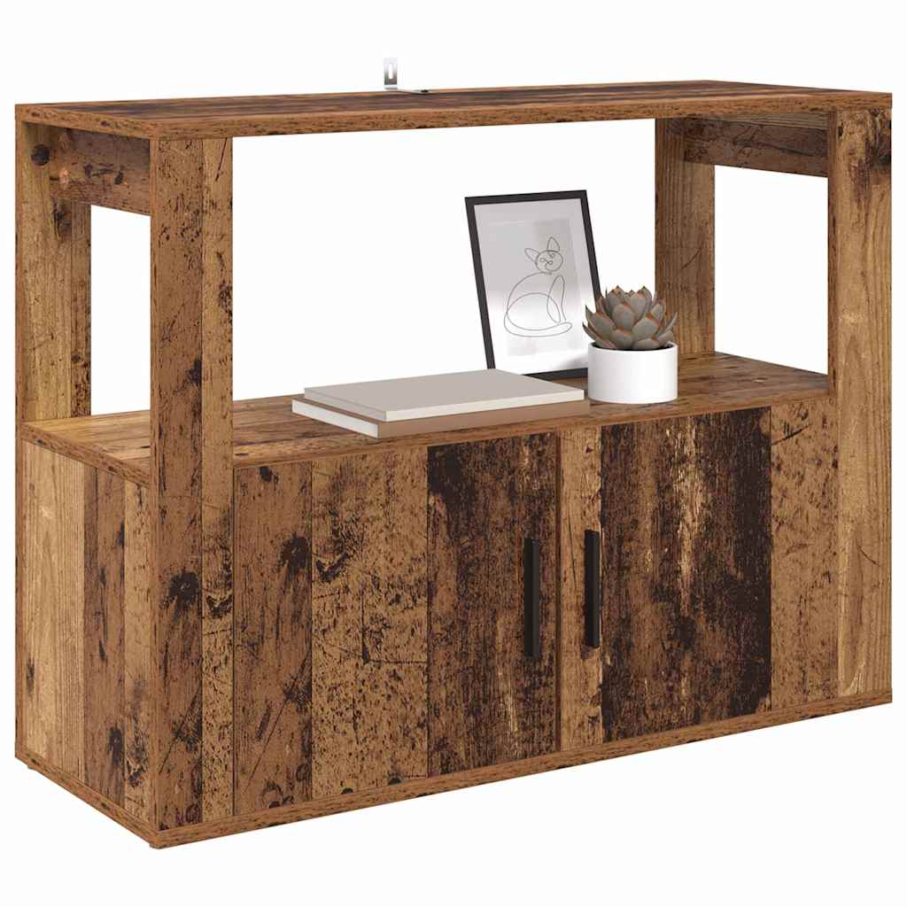 vidaXL Dressoir Oud hout 80 x 30 x 60 cm Bewerkt hout