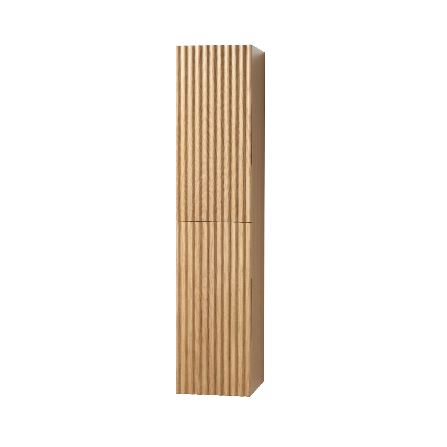 BWS Kolomkast  Benthe 2 Deuren Greeploos Soft Close 35x160x35 cm Licht Eiken
