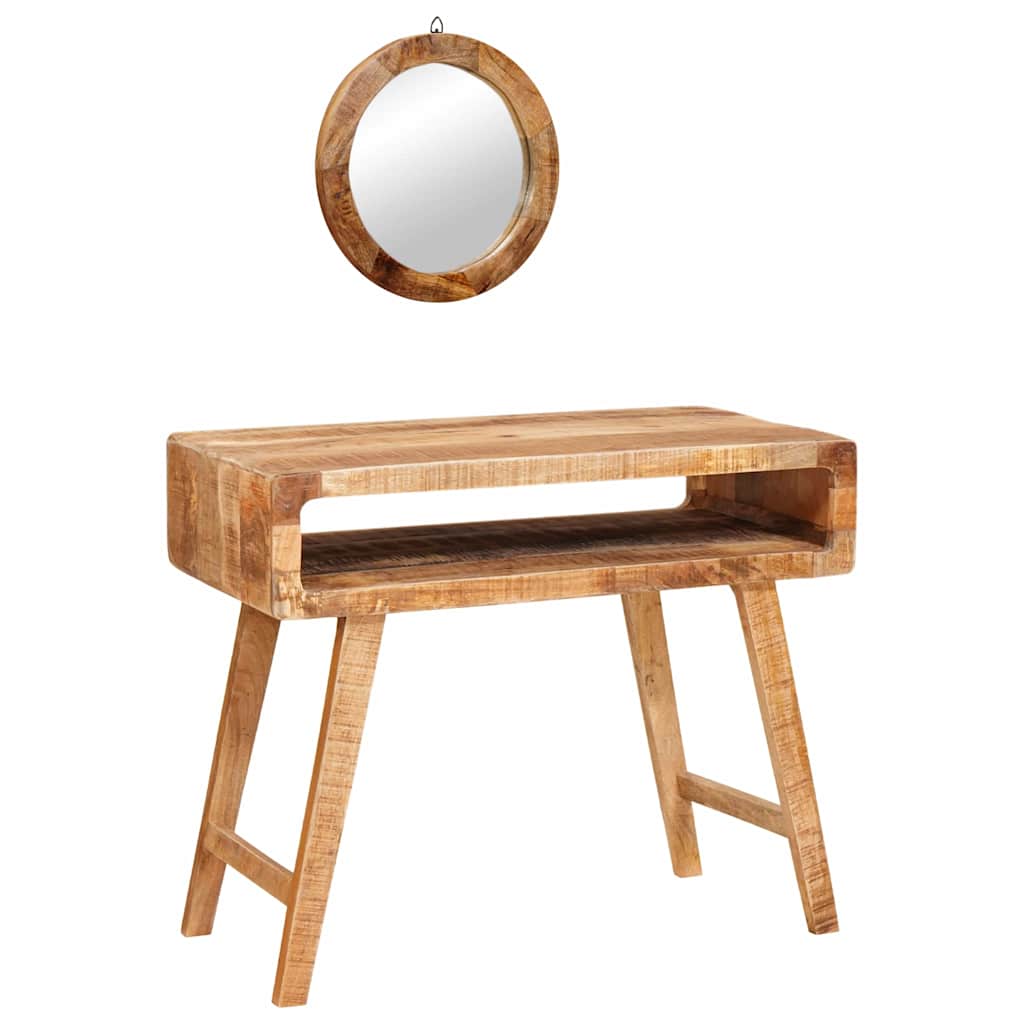 vidaXL Plafondtafel met plank Bruin 90 x 76 x 45 cm massief mangohout