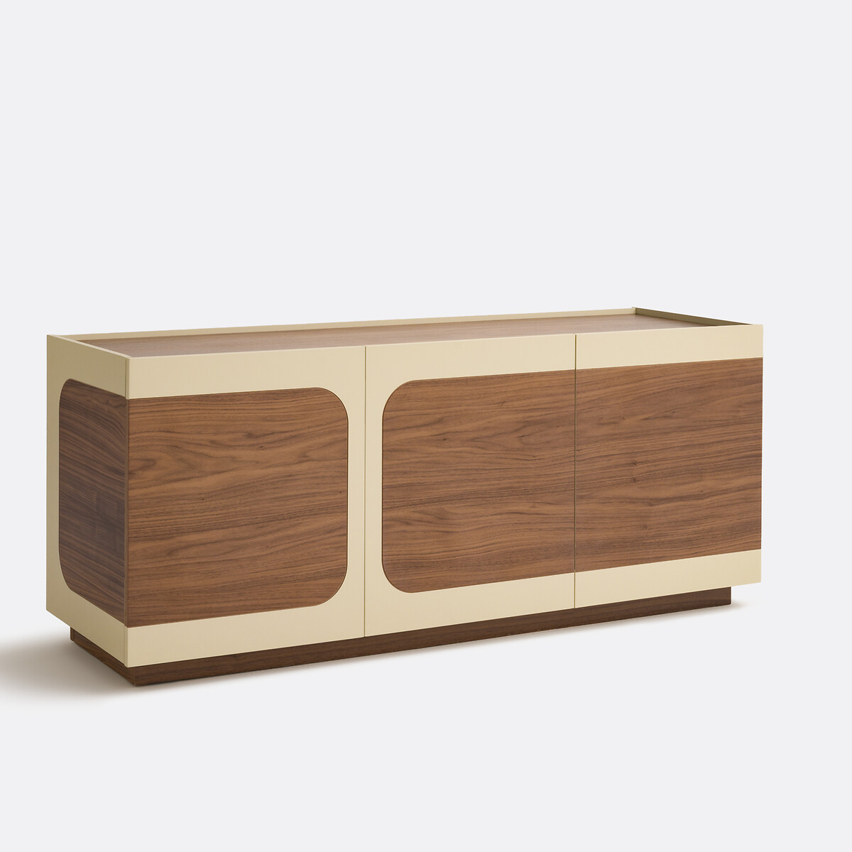 LA REDOUTE INTERIEURS Walnoot gefineerd 3-deurs dressoir, Galdo